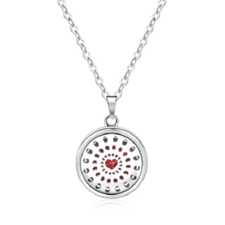 Stainless Steel Aromatherapy Diffuser Necklace - 1 Heart